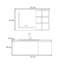 European minimalist style bathroom cabinet