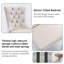 Ensemble table et chaises de salle à manger extensibles (6 à 94,5 po) pour 6 personnes, avec piètement trapézoïdal en bois, plateau extensible, design martelé, style moderne du milieu du siècle, ensemble de cuisine rectangulaire 7 pièces en bois, chaises recouvertes de velours-2013102918-2013102922