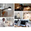 Lampe de bureau noire 4,06 po