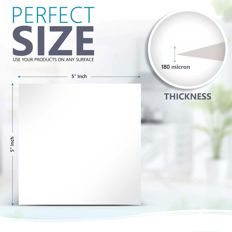 6'' W x 6'' L Vinyl Peel and Stick Mosaic Tile, White