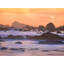 Coastal Rocks Sunset Print by Bruce Heinemann