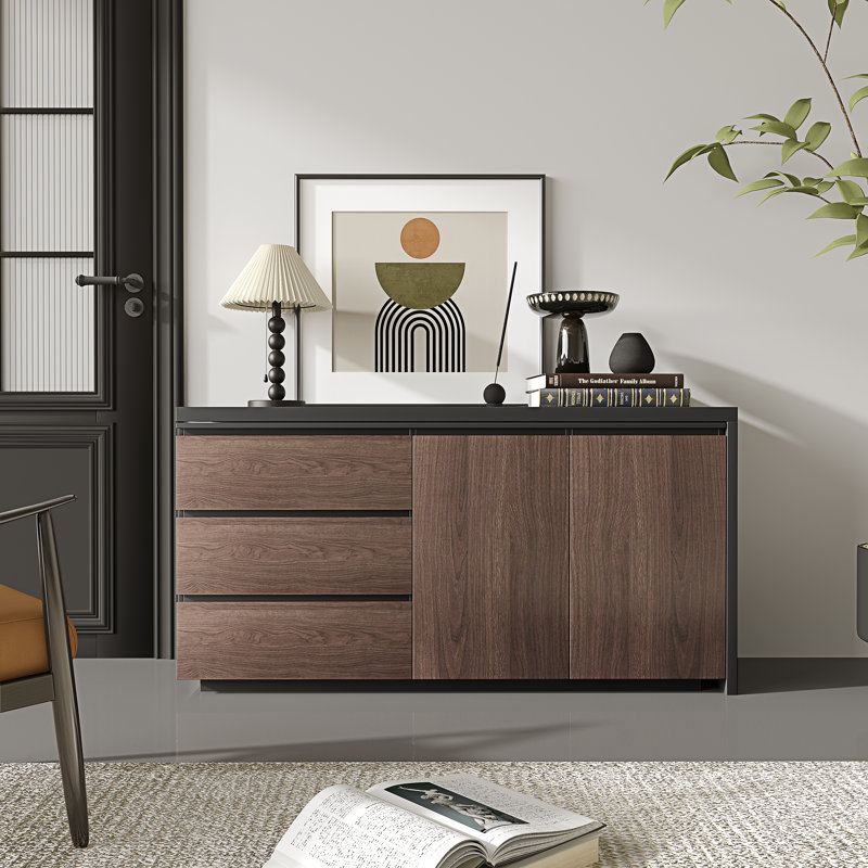 Modern L-Shape Length Adjustable Executive Desk Drawers, Cabinets,Versatile Corner Writing Desk