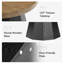 Table basse ronde de 31,5 po pour le salon, table basse en bois pour petits espaces
