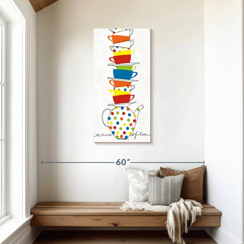 Stack Of Cups, 42" H x 21" W
