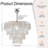 French Luxury Silver Shell Crystal Chandelier, 8-light E14 Base With Adjustable Rods