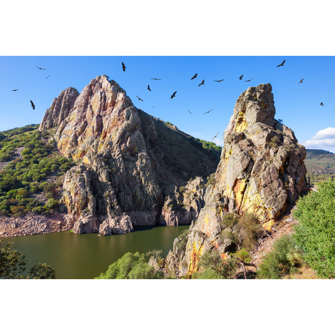 Leinwandbild Mirador Del Salto Del Gitano im Nationalpark Monfrague, Spanien