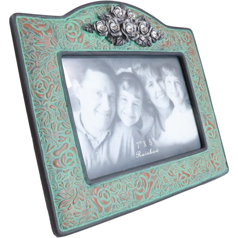 Wilksboro Turquoise Embossed Picture Frame