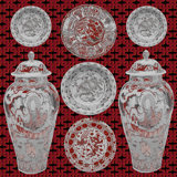 Chinois Ceramic by Nicolette Mayer - Unframed Print on Acrylic