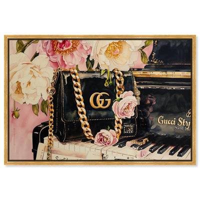 «Purse and Piano Canvas Fashion Art Prints» par Art Remedy
