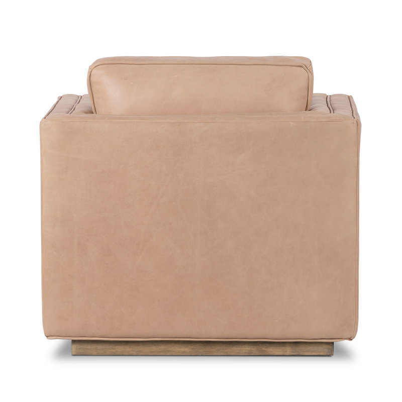 Kiera Swivel Chair-Sonoma Black, Palermo Nude