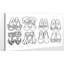 « chaussures goals 2 », reproduction sur toile encadrée en blanc/noir-23653995-20087023-24759048