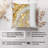 Abstract Golden Geode Crystals Marble I Modern