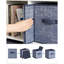 Cubes de rangement, bacs en tissu non tissé de 11 pouces avec poignées doubles, ensemble de 6, organisateurs de placard pour tablettes, pliables, pour vêtements, bleu brumeux-119337904