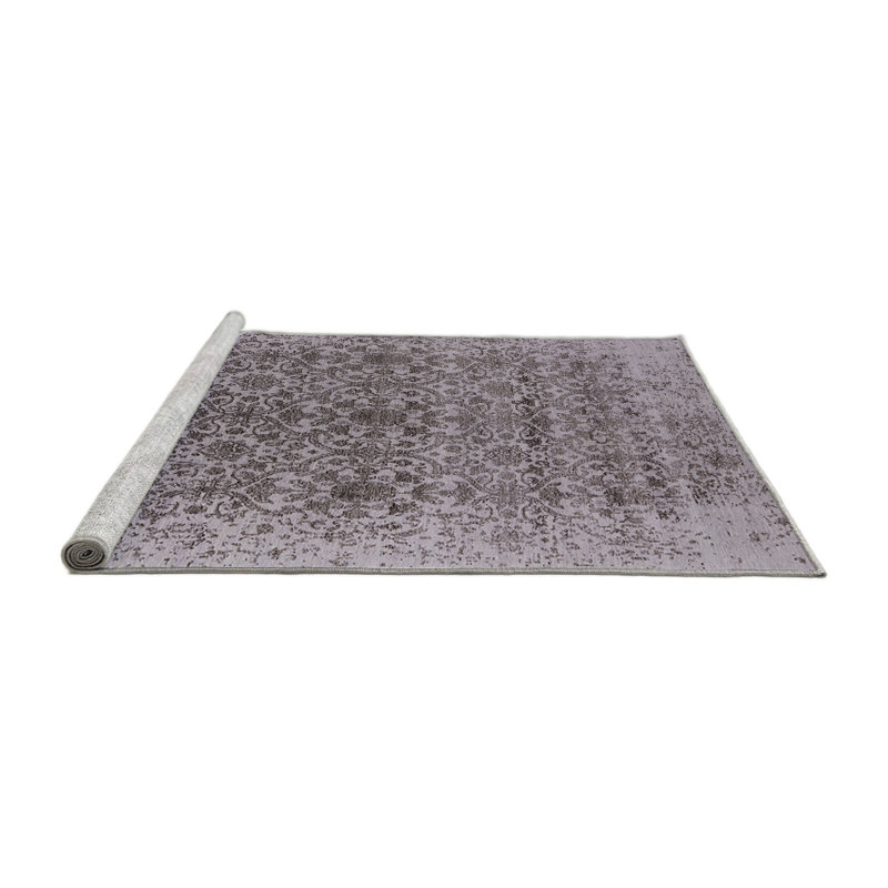 Tapis 100% moderne 2548 de style Mid-Century lavable à la machine, Rond 5 pi