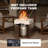 MBY Aluminum Patio Furniture Set, 6-Piece Oversized Outdoor Conversation Set with Fire Pit Table & Coffee Table, All Weather Modern Brown Sofa for Deck, Garden, Poolside-851598712