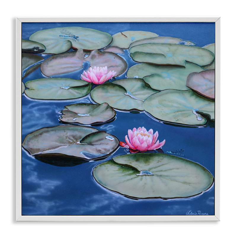 Art de giclée encadrée blanche par , H 24 po x l 24 po, Estampe numérique encadrée blanc bord de mer