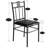 Brijesh 3 - Piece Couple Dining Set Square Dining Table Upholstered High Back Dining Chairs-90104756