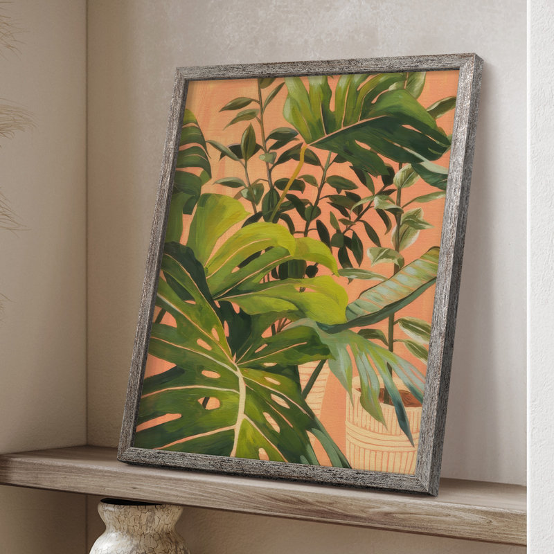Golden Hour Greenery II, reproduction encadrée - bois massif, H 21 po x l 17 po