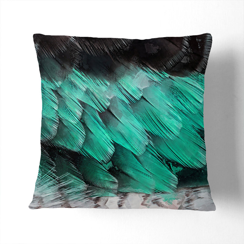 Square Throw Cushion, Black, 40cm H x 40cm W x 15cm D