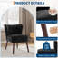Fauteuil à oreilles capitonné Mid-Century-1426611530