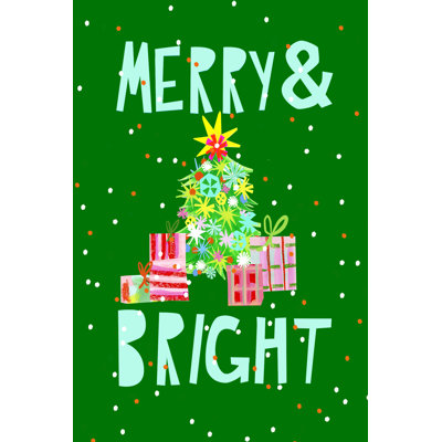 Merry And Bright VI by Blanckslate - Wrapped Canvas Print