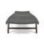Chaise longue avec plateau coulissant