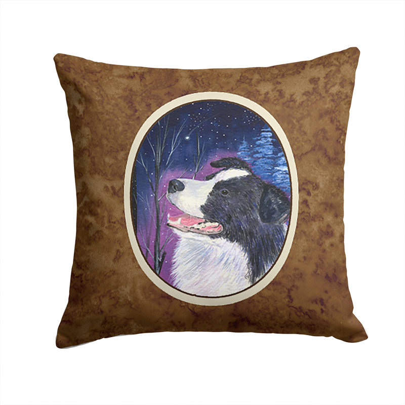Coussin décoratif intérieur / extérieur Starry Night Border Collie