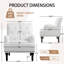 Fauteuil moderne en cuir de 28,5 po Annalese-71856050