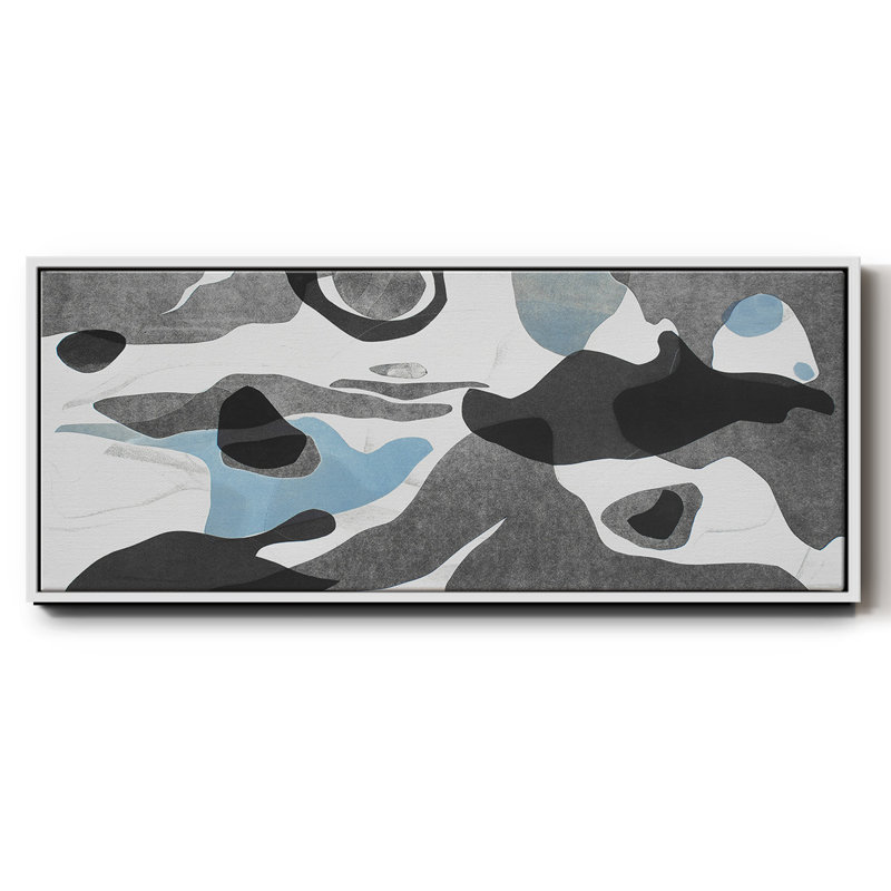 Rivers & Stones III - toile encadrée, H 12 po x l 30 po