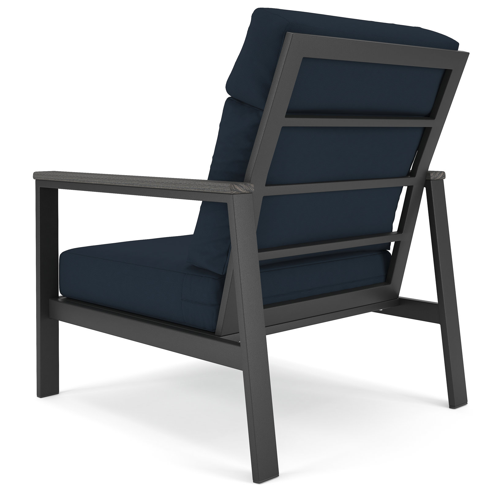 Townsend Sunbrella® Patio Lounge Chair, Canvas Navy, Gray, Yes