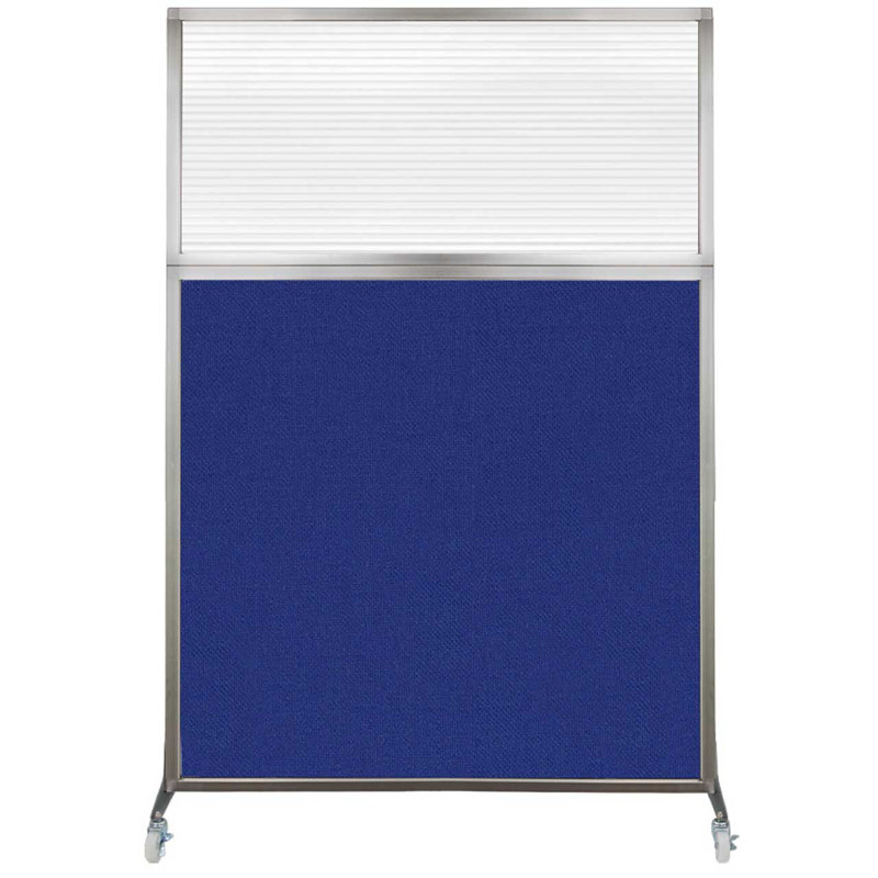 Cloison de bureau Hush, Longueur 48 po, Bleu royal