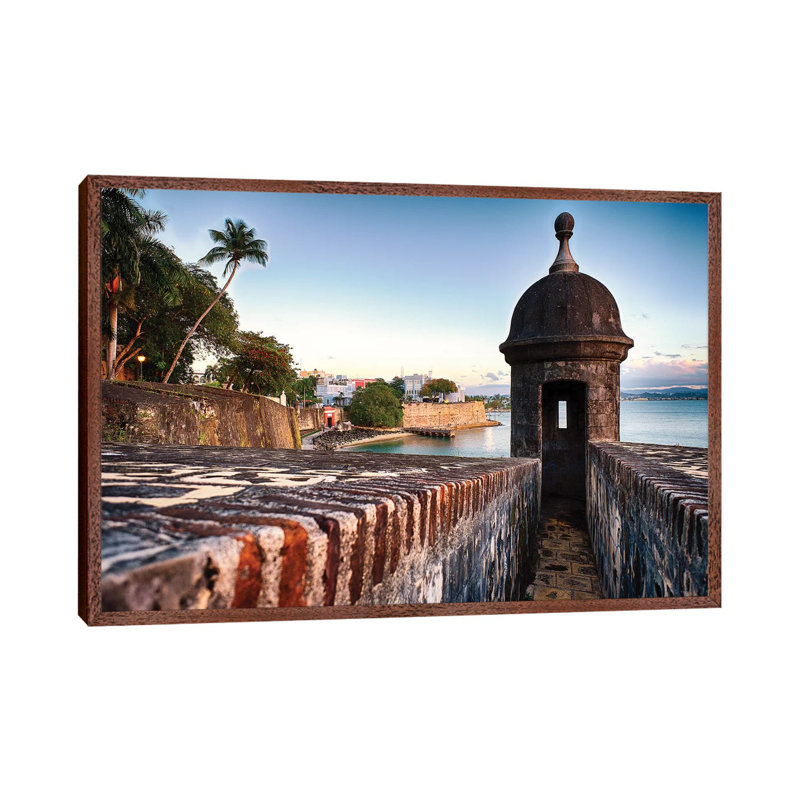 The City Walls and Gate of Old San Juan with a Sentry Post, Puerto Rico 1 Piece Wall Art on Canvas, 66.04 cm H x 45.72 cm W