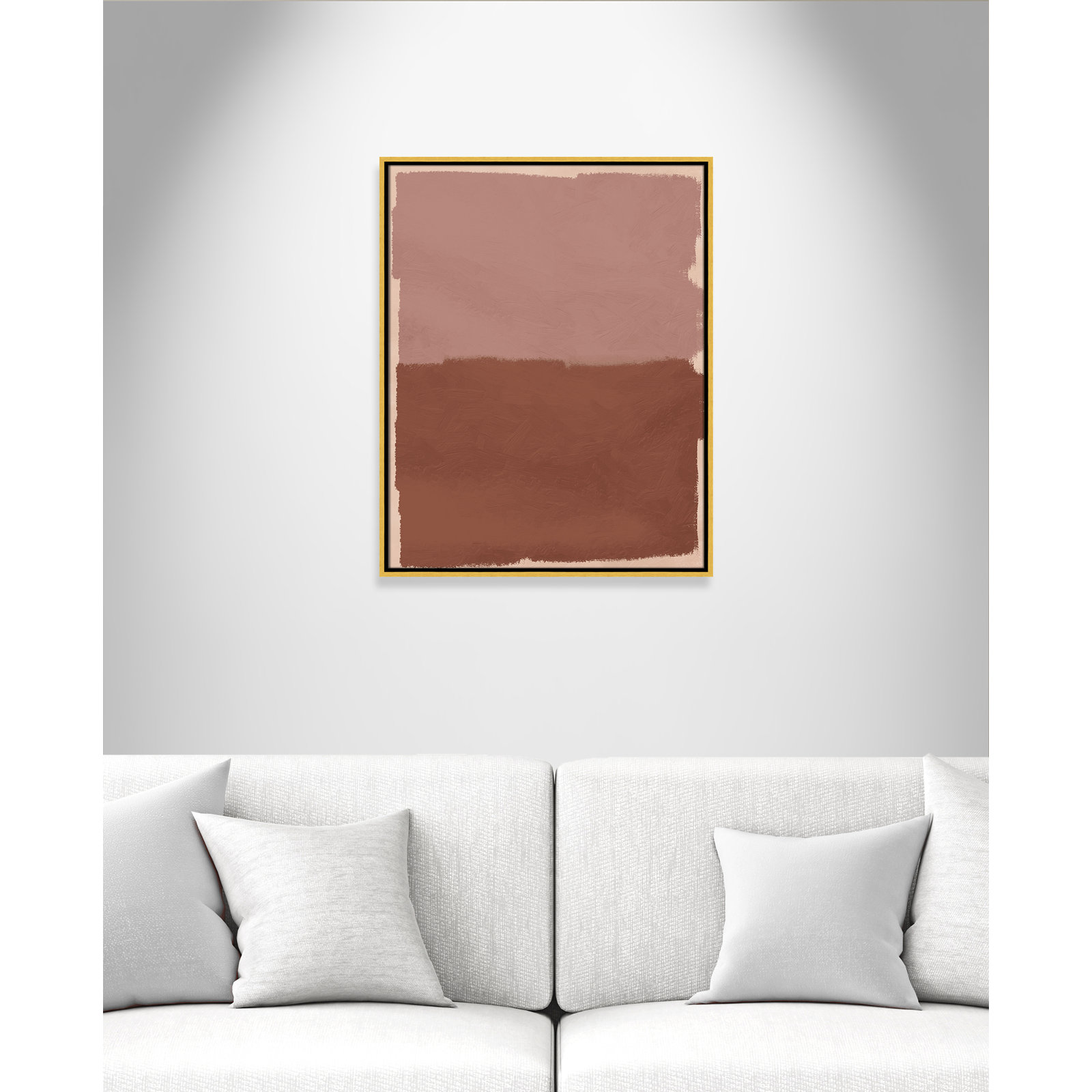 Hollow Delight Print by Marcus Prime, 23.5'' W x 29.5'' H, Gold Floater