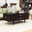 Table basse moderne avec tiroirs, tablettes cachées-2140790880