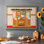 Collection de bas de Noël, peinture sur toile encadrée