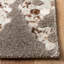 Tapis taupe en viscose / cuir / coton touffeté à la main Jarrell-65866764