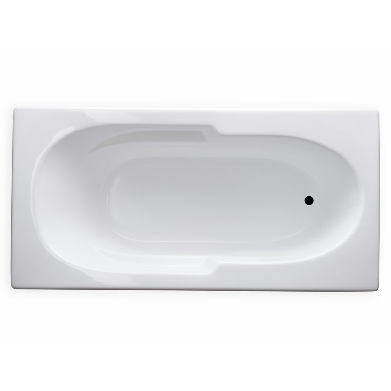 72'' x 36'' Drop-In Soaking Acrylic Bathtub