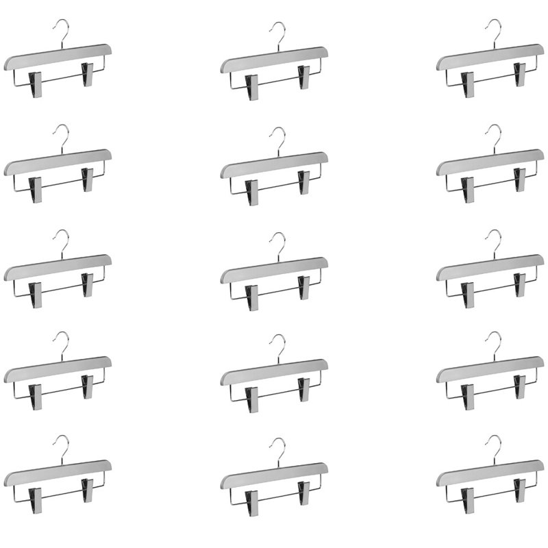 Cintre standard en plastique pour jupe / pantalon Devionne, Argent
