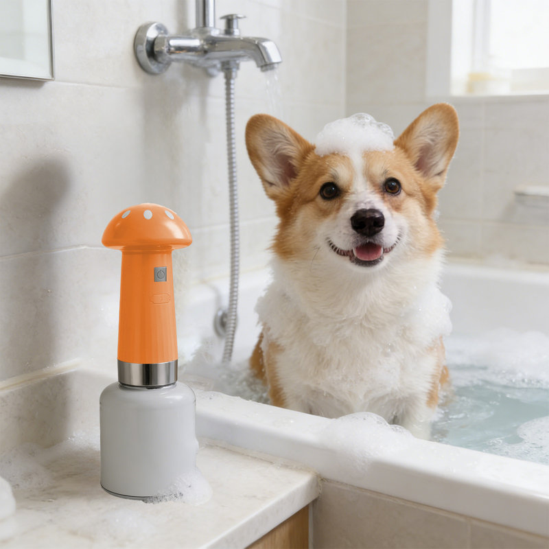 Machine à shampooing automatique pour animaux, orange, Orange