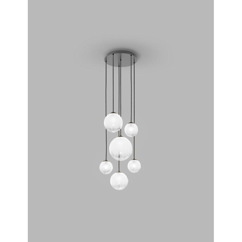 Puppet 6 - Light Pendant, White, Matte Black