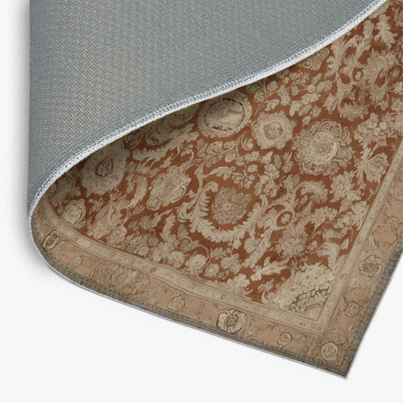 Tapis d'intérieur et d'extérieur brun français, Rectangulaire 8 pi x 10 pi