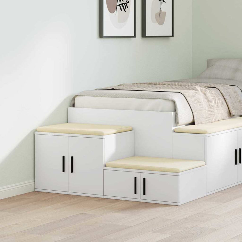 Storage Cabinet 118 X 41 X 40 Cm Engineered Wood, White