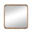 Miroir carré 32 po x 32 po avec cadre en bois - salon, salle de bain, entrée. Style ravissant, bords arrondis. Miroir 29,9 po x 29,9 po, 50% bois de pin, 25%, 19,6 lb, bordure en bois brun simple-109881824-109881825