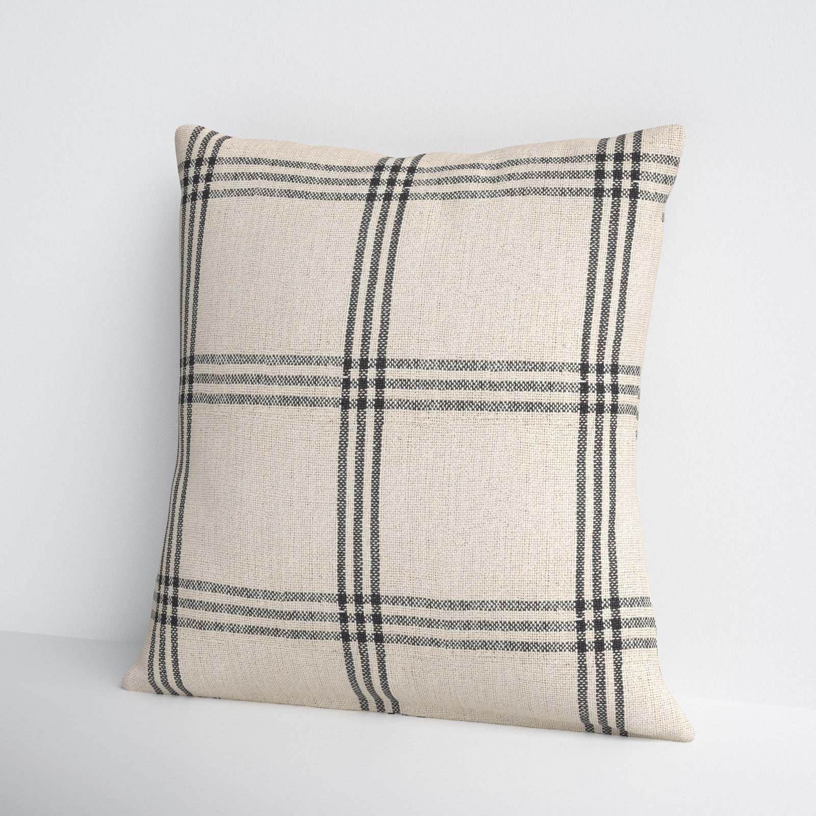 Caria Plaid Cotton Pillow Cover, Pillow Cover Only - No Insert