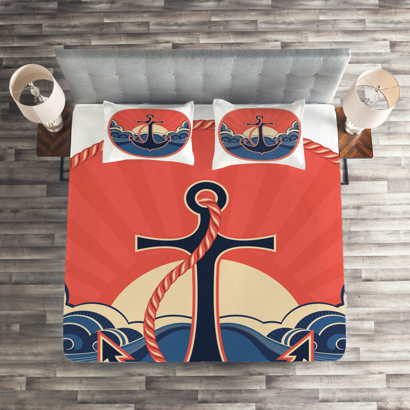 Coastal Polyester Coverlet