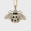 Classic bee hanging ornament boxed gift set, red and green