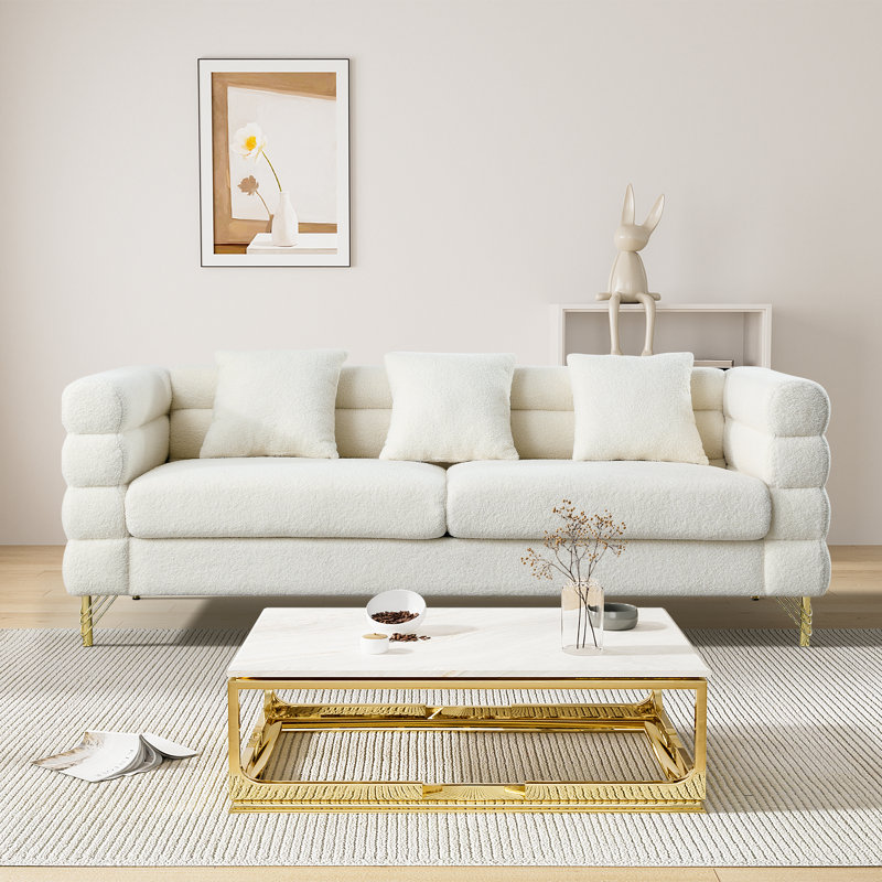 Canapé 79 po Bohodm, Peluche beige