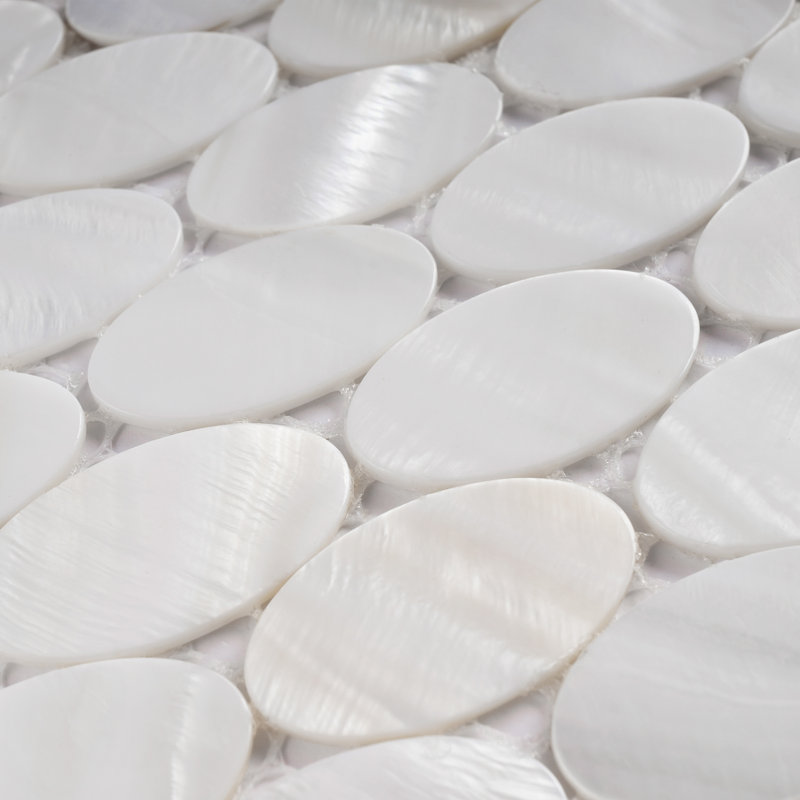 Mother of Pearl 1" x 1" Seashell Grid Mosaic Wall Tile
