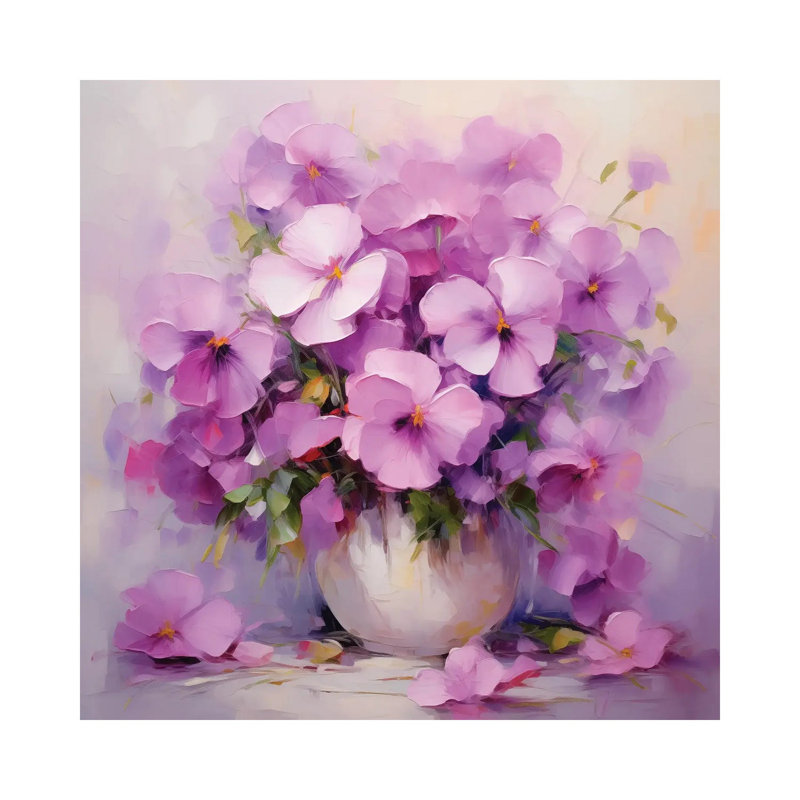 Lilac Violas - Wall Art Print