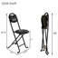 Tabouret pliant 4 pièces avec dossier, tabouret pliant rembourré et rembourré, chaises pliantes portatives pour l'extérieur